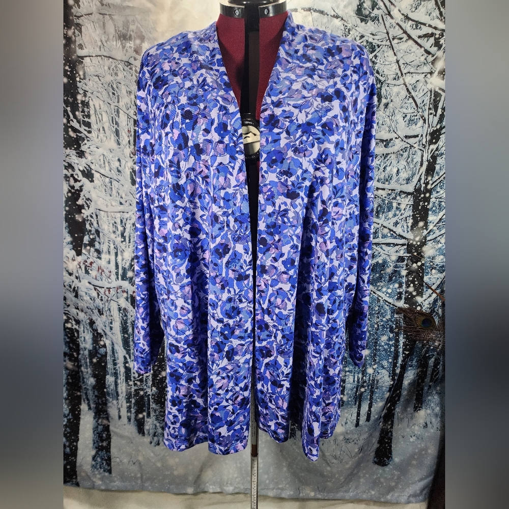 Womens Plus Size Purple Floral Wrap Top Isacc Mizrah